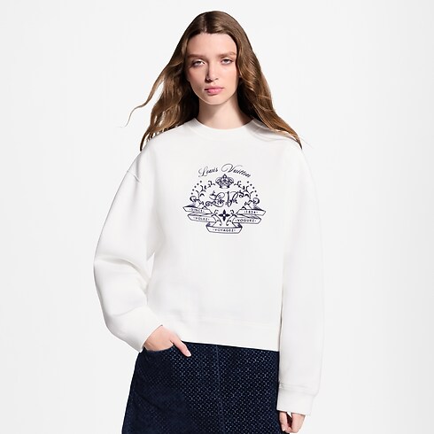 Sweatshirt à signature floquée Femme Prêt-à-porter T-shirts et sweats | LOUIS VUITTON (Zoom produit)