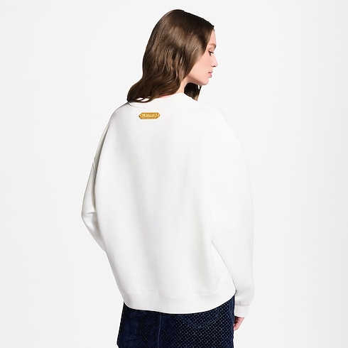 Sweatshirt à signature floquée Femme Prêt-à-porter T-shirts et sweats | LOUIS VUITTON (Zoom produit)