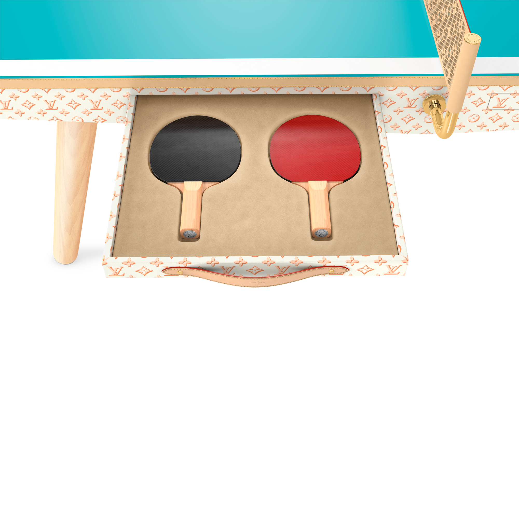 Table de ping-pong en toile - Taille règlementaire Cuir et autres matières Malles, Voyage et Maison Sport et jeux } | LOUIS VUITTON (Zoom produit)