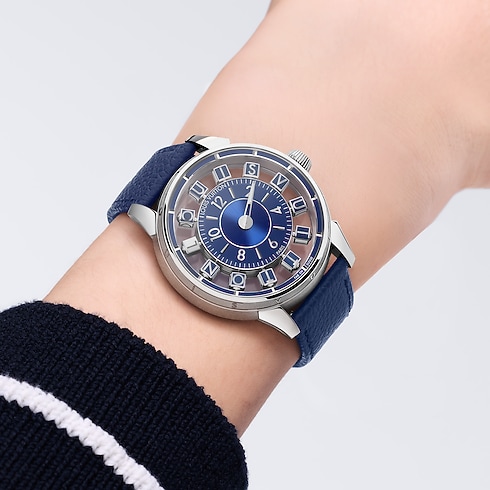 Tambour Spin Time Air, Automatique, 42,5 mm, or blanc vue ambiance