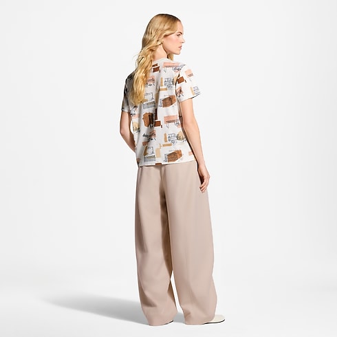 Tee-shirt à imprimé malle Femme Prêt-à-porter T-shirts et sweats | LOUIS VUITTON (Zoom produit)