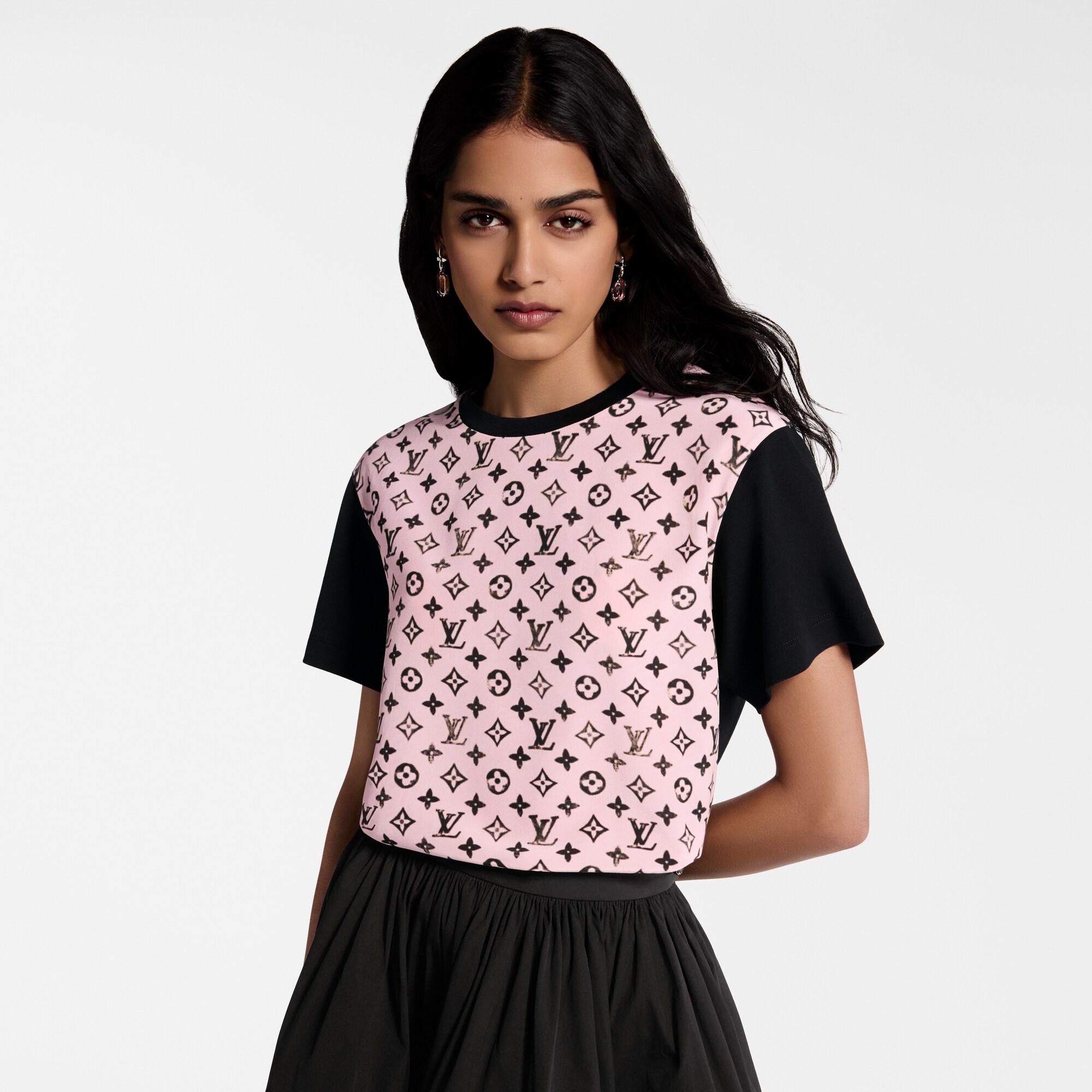 Tee-shirt à motif Monogram délavé  Femme Prêt-à-porter Hauts | LOUIS VUITTON (Zoom produit)
