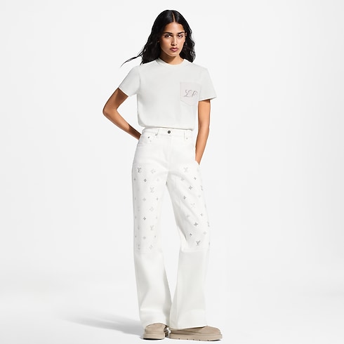 Tee-shirt à poche emblématique Femme Prêt-à-porter T-shirts et sweats | LOUIS VUITTON (Zoom produit)