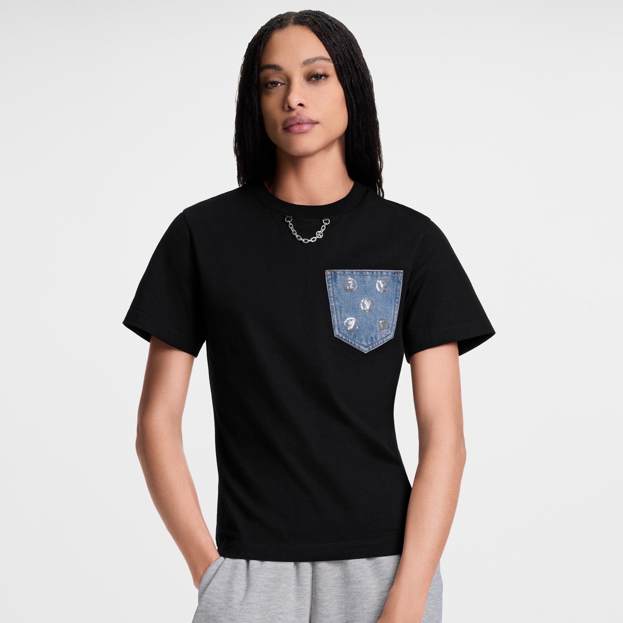 Tee-shirt à poche Monogram  Femme Prêt-à-porter Hauts | LOUIS VUITTON (Zoom produit)