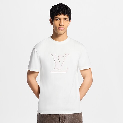 Tee-shirt à signature découpée au laser Homme Prêt-à-porter T-shirts et polos | LOUIS VUITTON (Zoom produit)