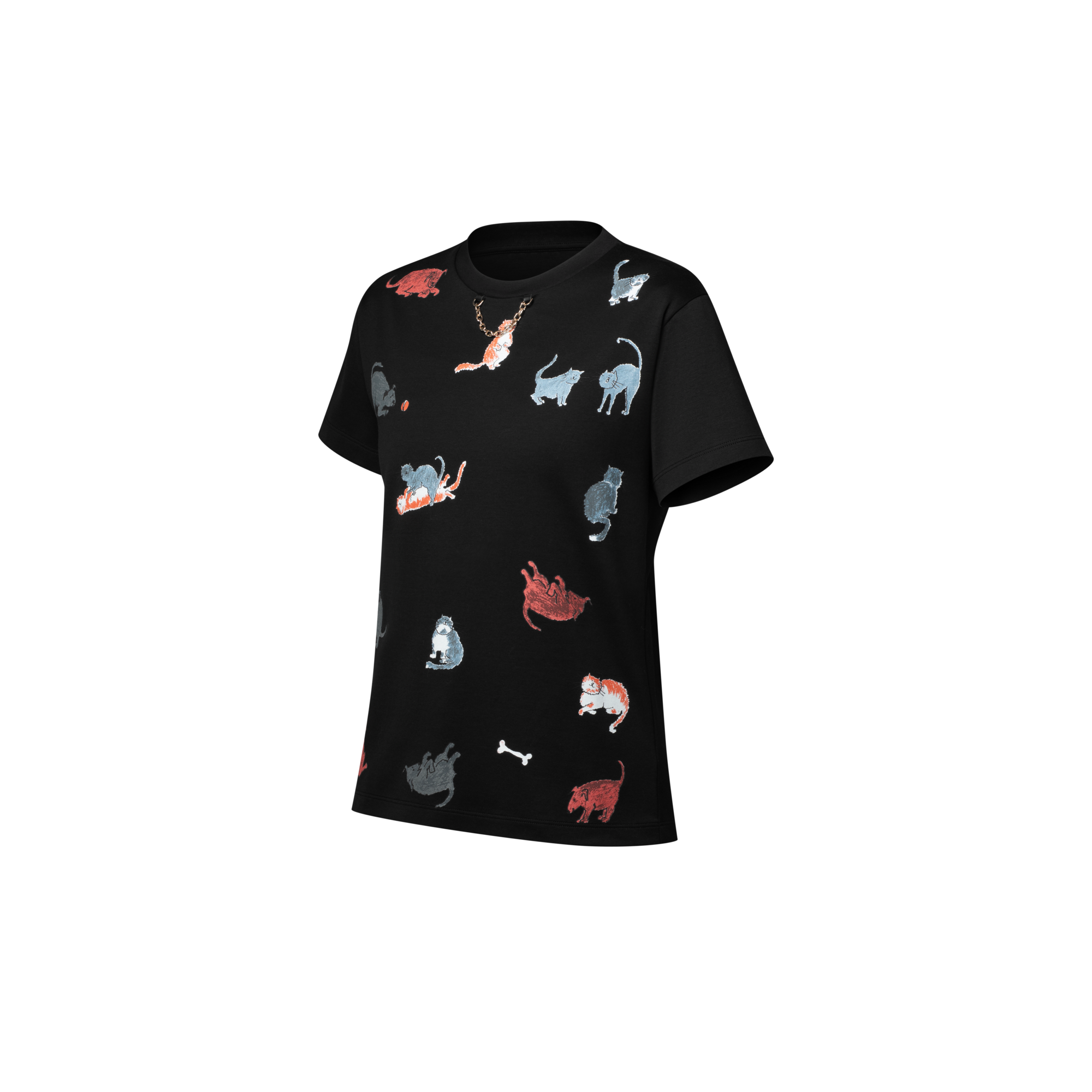 Tee-shirt chats et chiens  Femme Prêt-à-porter Hauts | LOUIS VUITTON (Zoom produit)