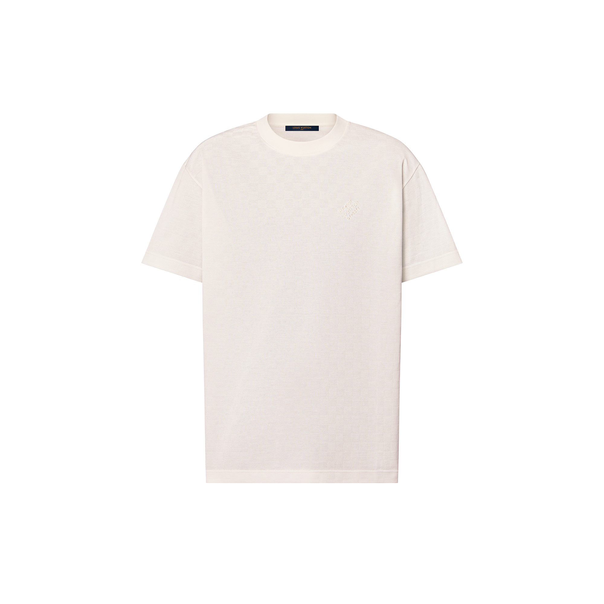 Tee-shirt Damier en piqué de coton  Homme Prêt-à-porter T-shirts et polos | LOUIS VUITTON (Zoom produit)