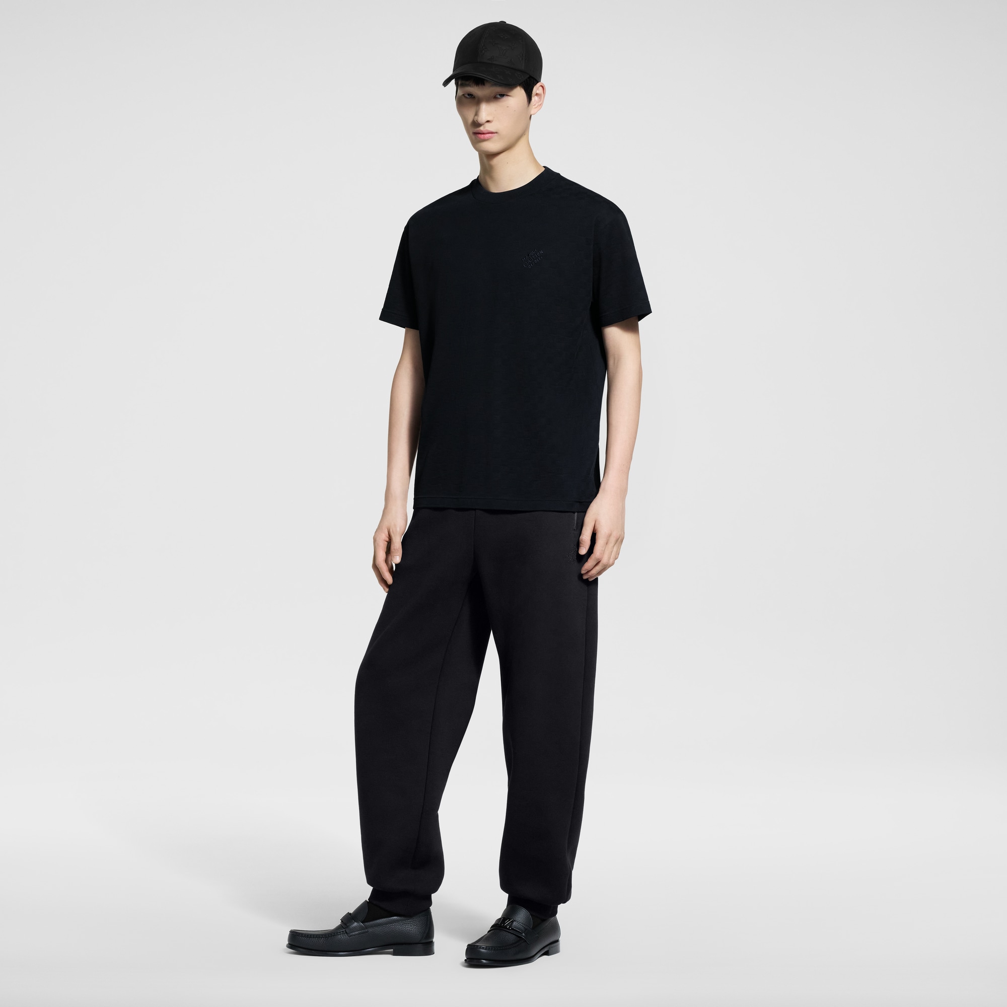 Tee-shirt Damier en piqué de coton  Homme Prêt-à-porter T-shirts et polos | LOUIS VUITTON (Zoom produit)