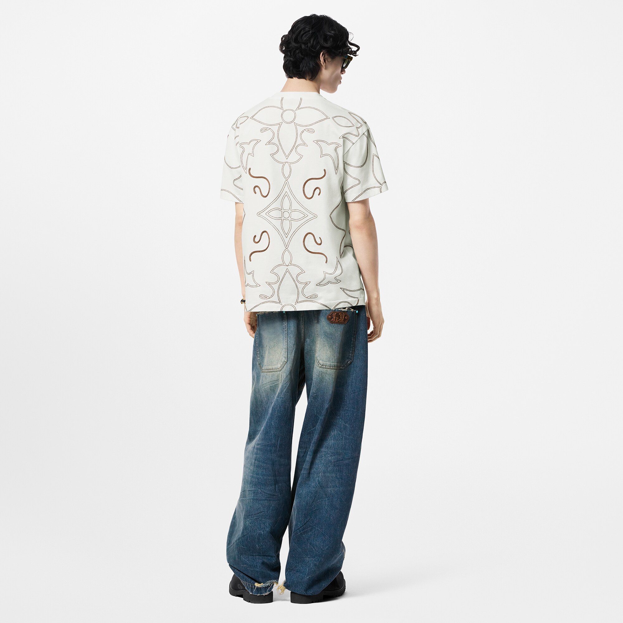 Tee-shirt en coton brodé  Homme Prêt-à-porter T-shirts et polos | LOUIS VUITTON (Zoom produit)