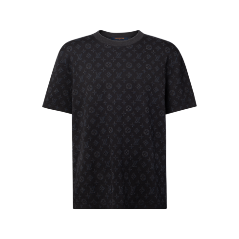 Tee-shirt en maille jacquard Monogram Homme Prêt-à-porter Tout le prêt-à-porter | LOUIS VUITTON (Zoom produit)