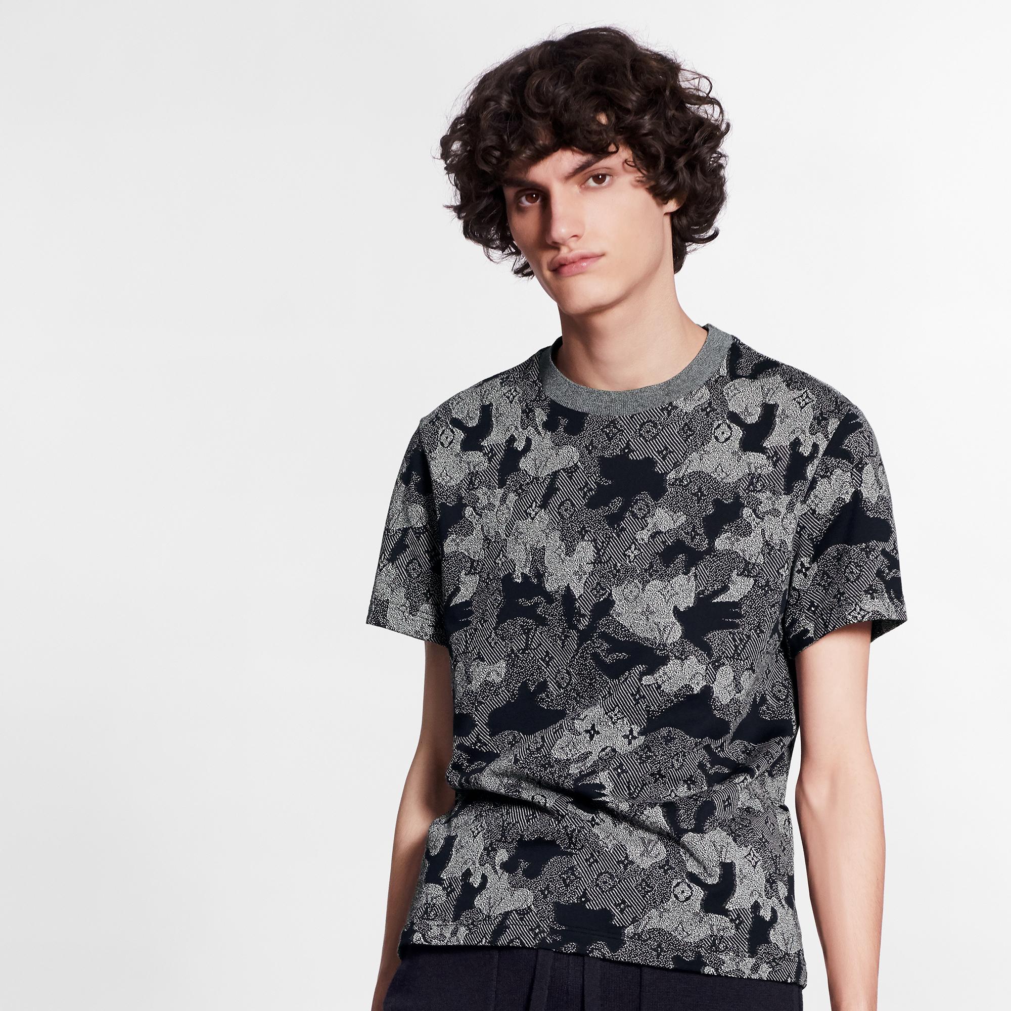 Tee-shirt jacquard LV Camo - Prêt-à-porter de luxe | Homme | LOUIS VUITTON