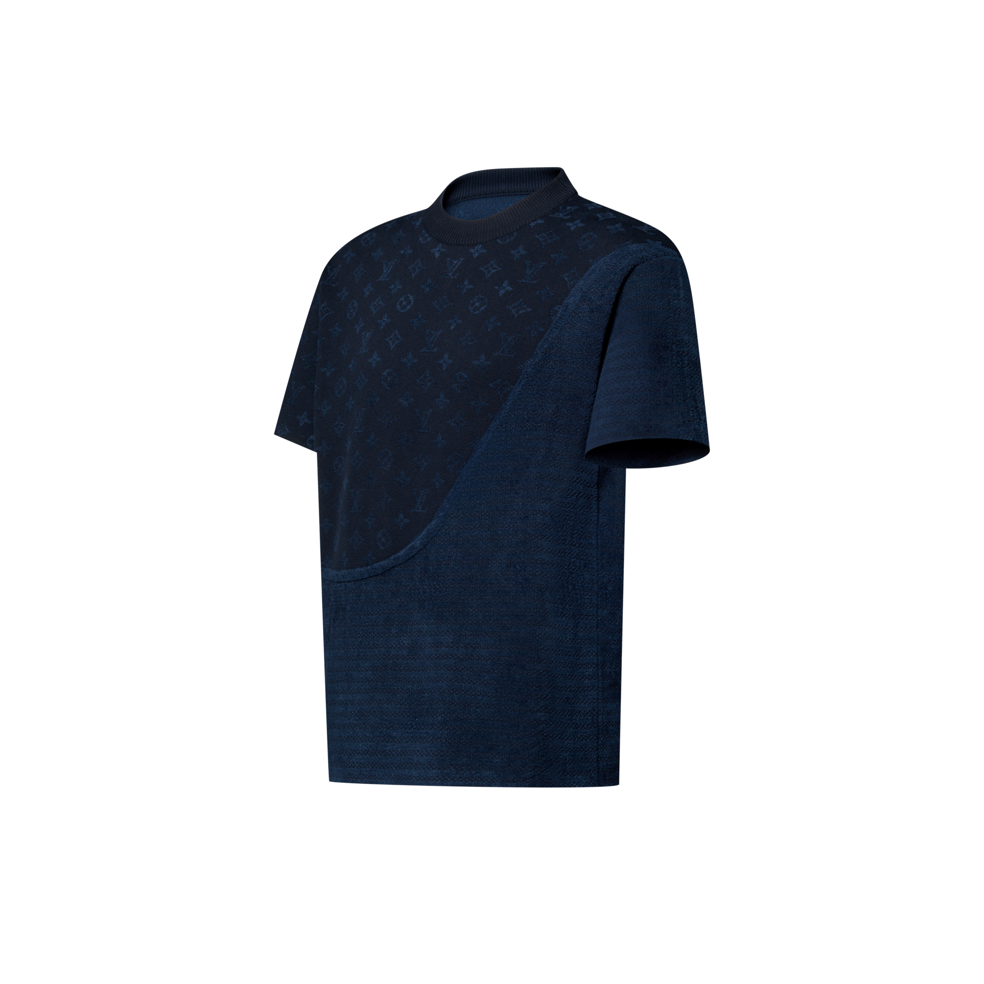 Tee-shirt manches courtes à motif jacquard  Homme Prêt-à-porter Tout le prêt-à-porter | LOUIS VUITTON (Zoom produit)