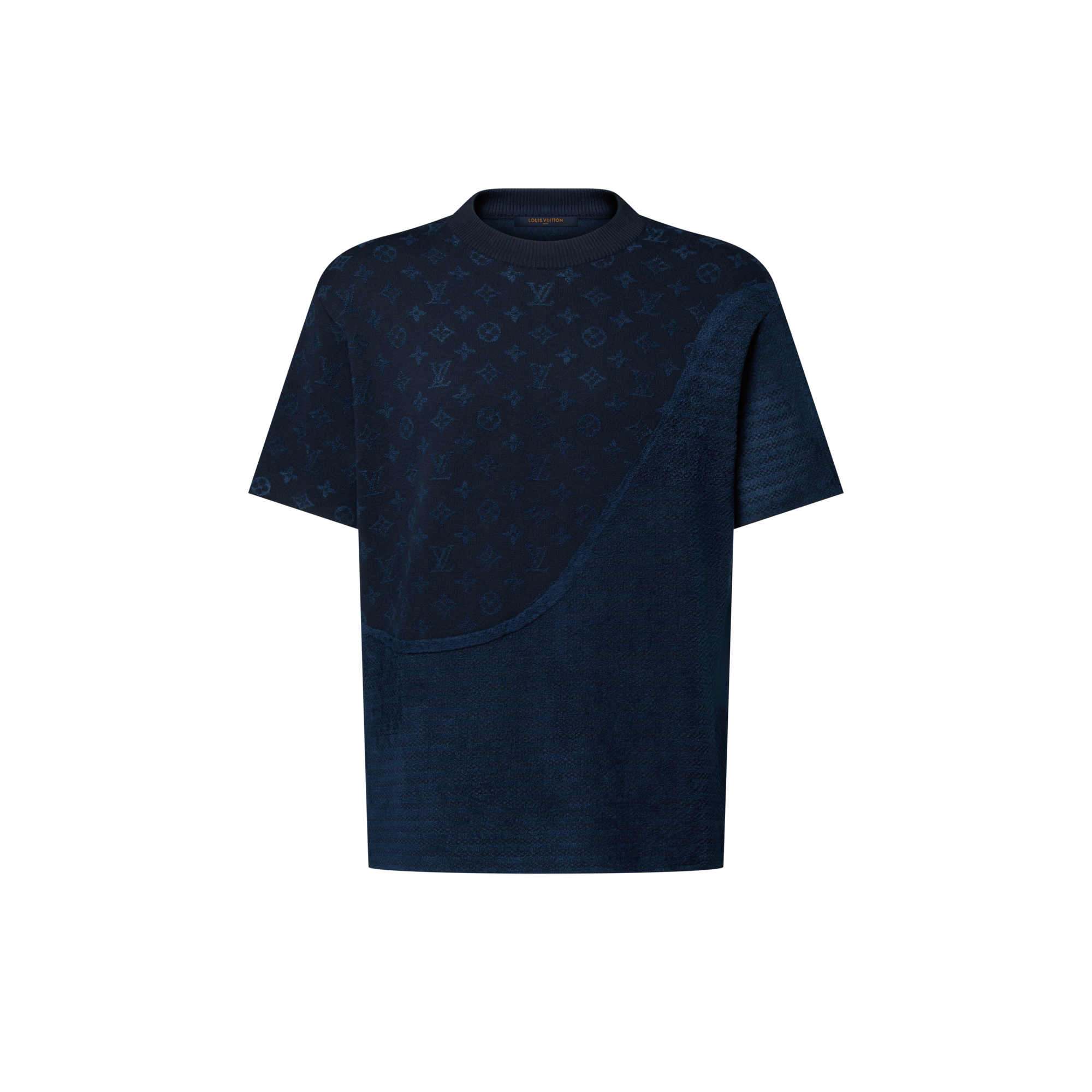 Tee-shirt manches courtes à motif jacquard  Homme Prêt-à-porter Tout le prêt-à-porter | LOUIS VUITTON (Zoom produit)