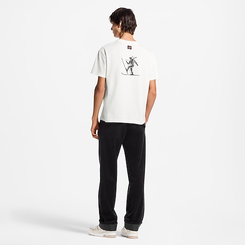 Tee-shirt manches courtes à signature imprimée Homme Prêt-à-porter Tout le prêt-à-porter | LOUIS VUITTON (Zoom produit)