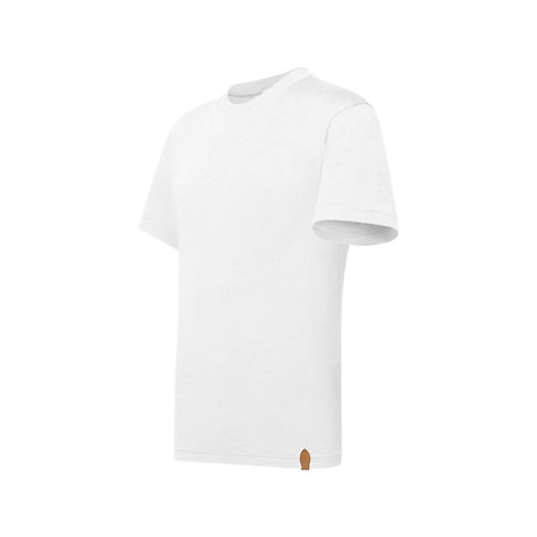 Tee-shirt manches courtes en coton et soie vue latérale