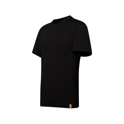 Tee-shirt manches courtes en coton et soie vue latérale
