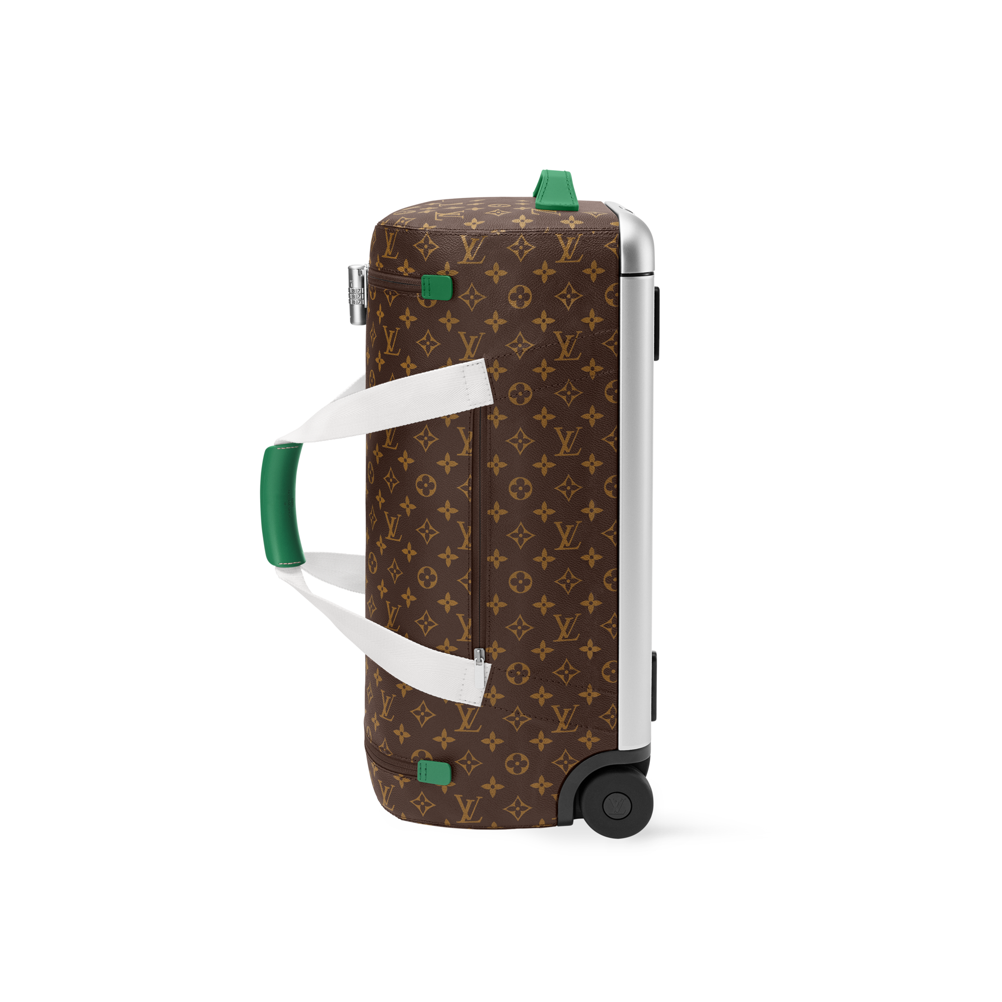 Valise cabine Horizon Soft Duffle 55 Toile Monogram Macassar Homme Voyage Bagages roulants | LOUIS VUITTON (Zoom produit)