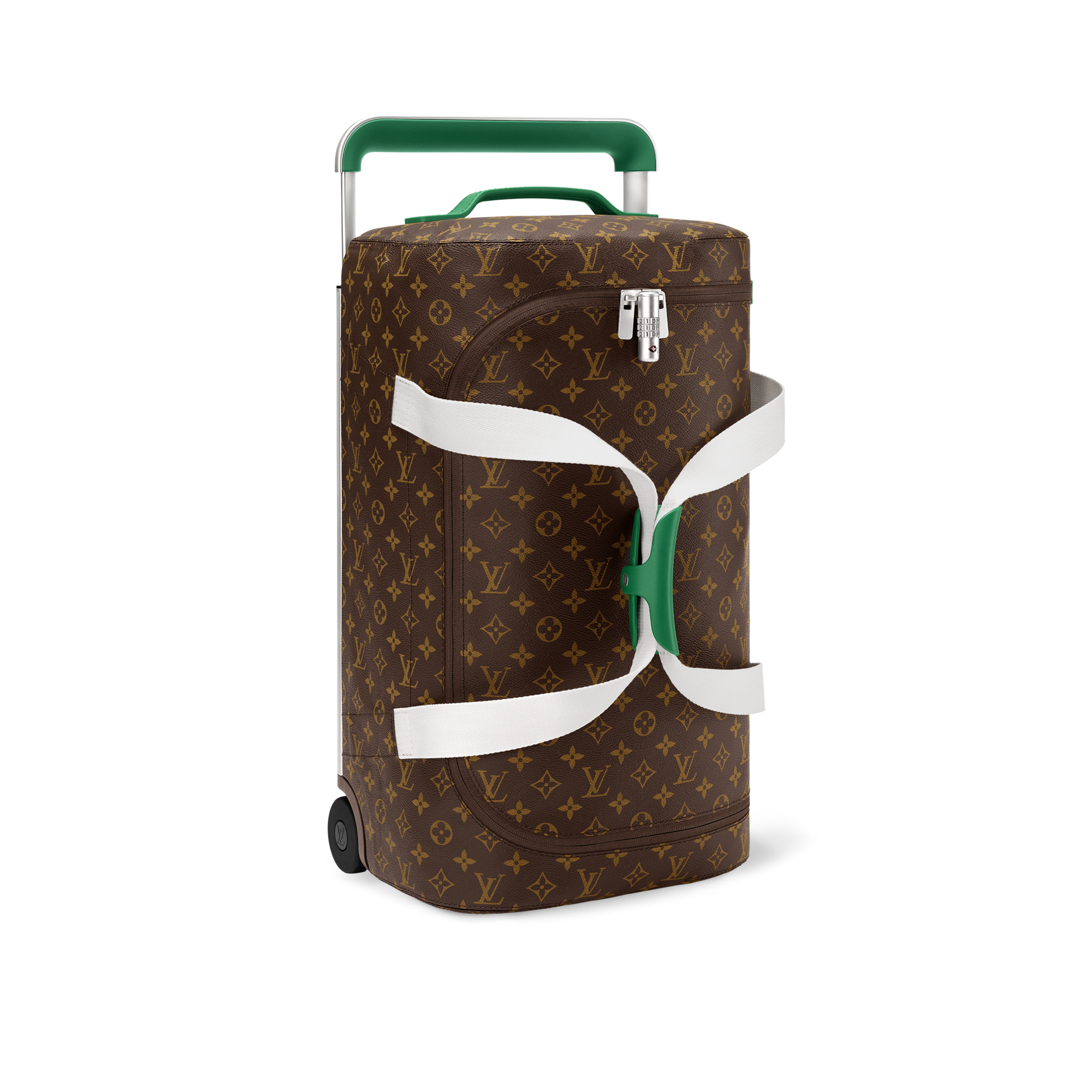 Valise cabine Horizon Soft Duffle 55 Toile Monogram Macassar Homme Voyage Bagages roulants | LOUIS VUITTON (Zoom produit)