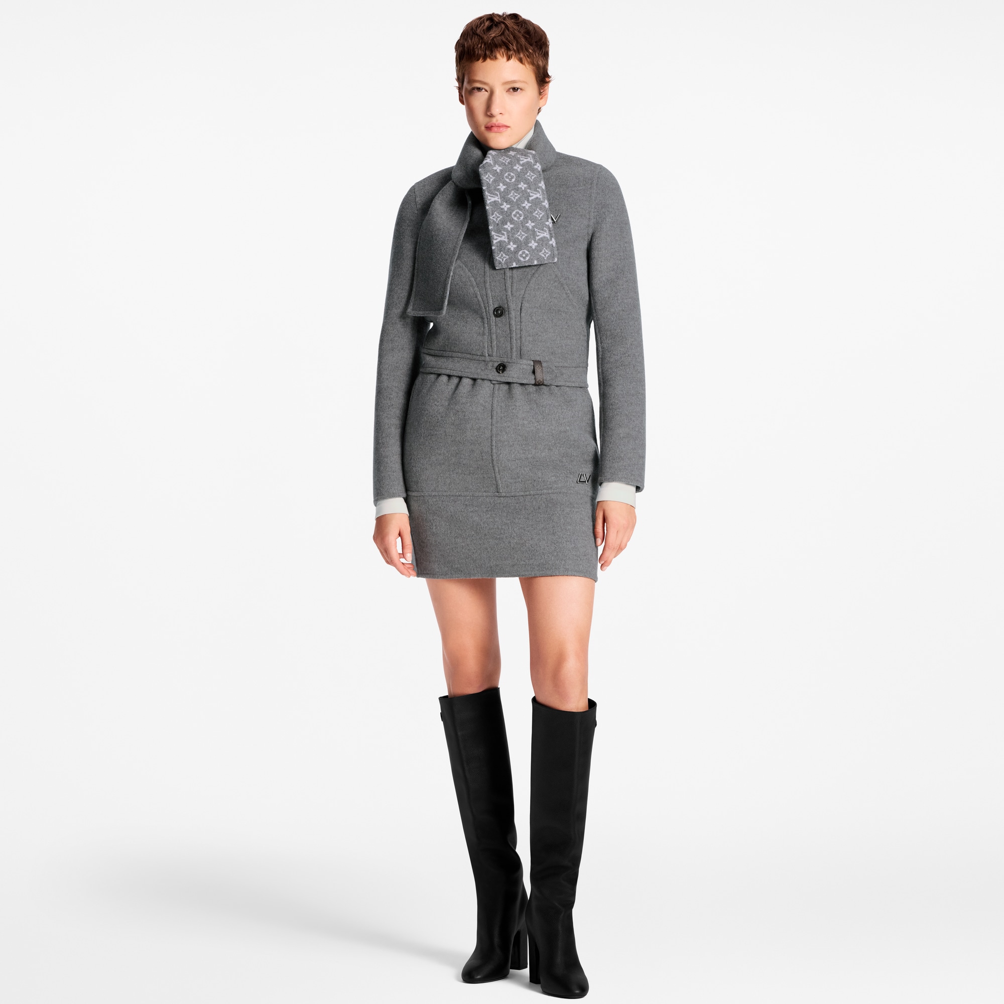 Veste à col foulard  Femme Prêt-à-porter Manteaux et vestes | LOUIS VUITTON (Zoom produit)