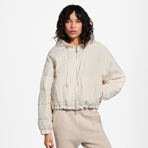 Veste à fermeture éclair et motif Damier matelassé Femme Prêt-à-porter Manteaux et vestes | LOUIS VUITTON (Zoom produit)
