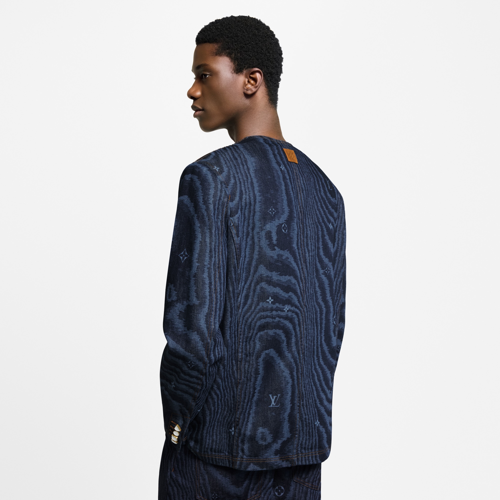 Veste chic sans col en denim  Homme Prêt-à-porter Tout le prêt-à-porter | LOUIS VUITTON (Zoom produit)
