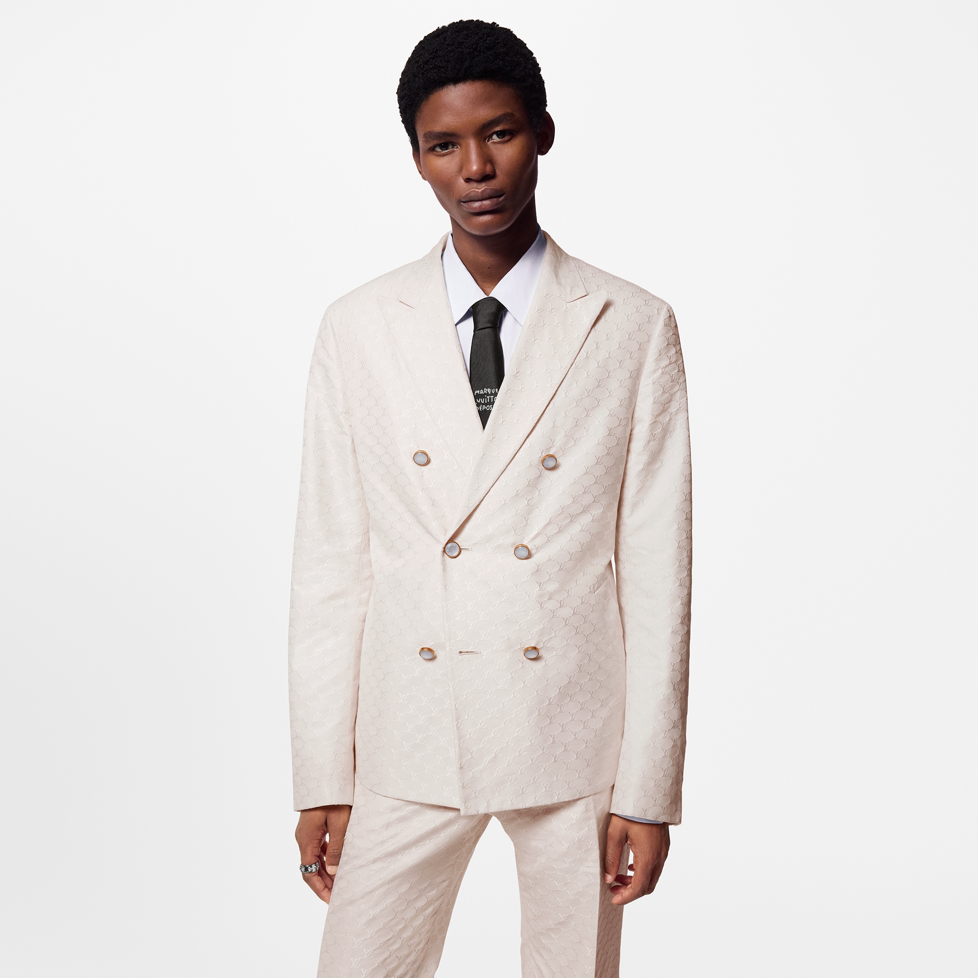 Chemise Veste Louis Vuitton Homme Blanche Veste De Costume Croisée