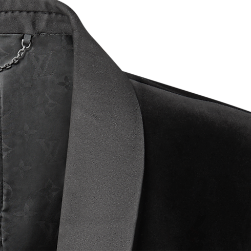 Veste de smoking droite en velours Homme Prêt-à-porter Tout le prêt-à-porter | LOUIS VUITTON (Zoom produit)