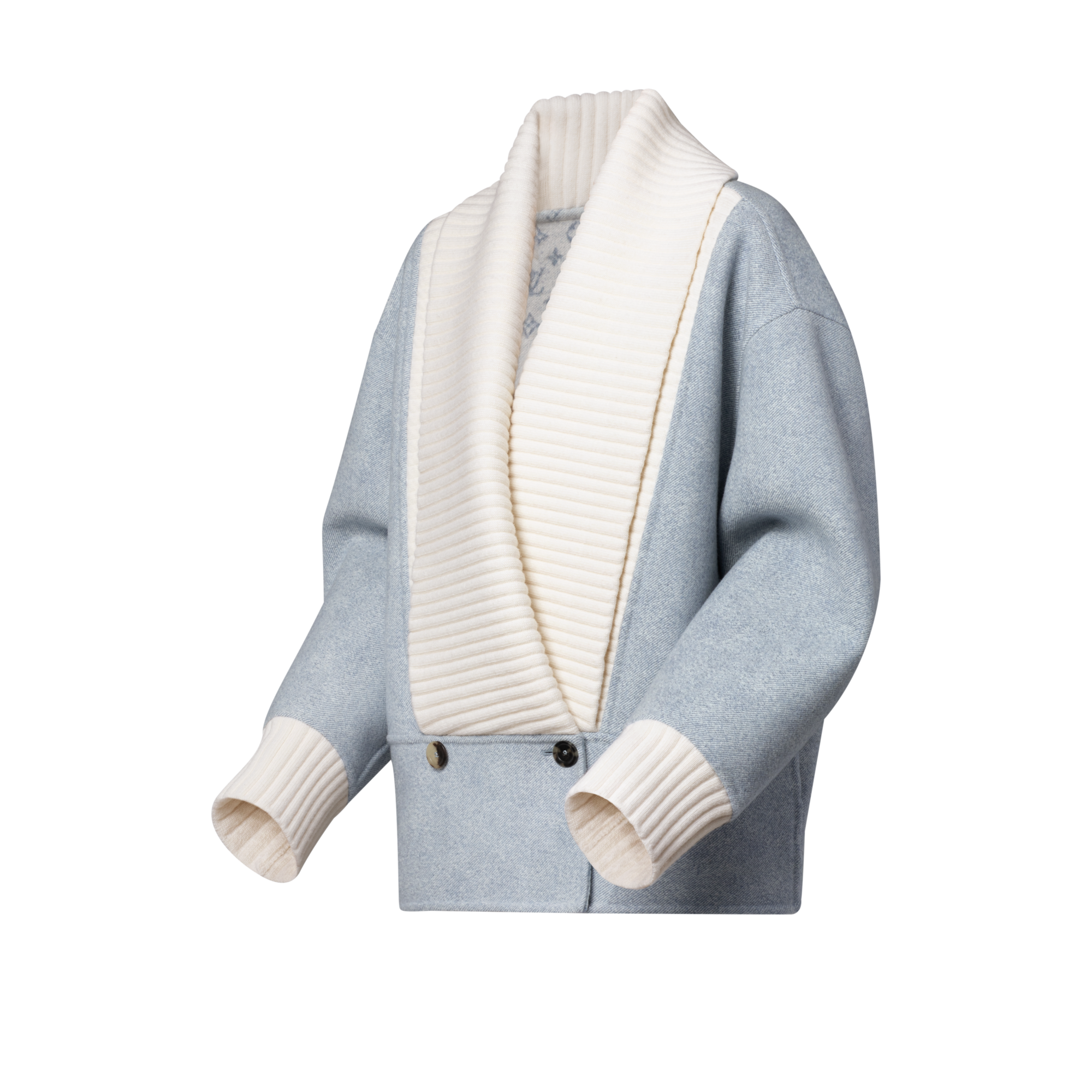 Veste double-face à effet denim  Femme Prêt-à-porter Manteaux et vestes | LOUIS VUITTON (Zoom produit)