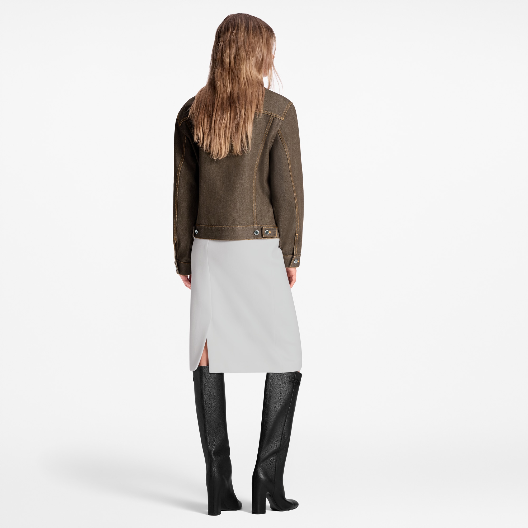 Veste en denim à patch Speedy  Femme Prêt-à-porter Manteaux et vestes | LOUIS VUITTON (Zoom produit)