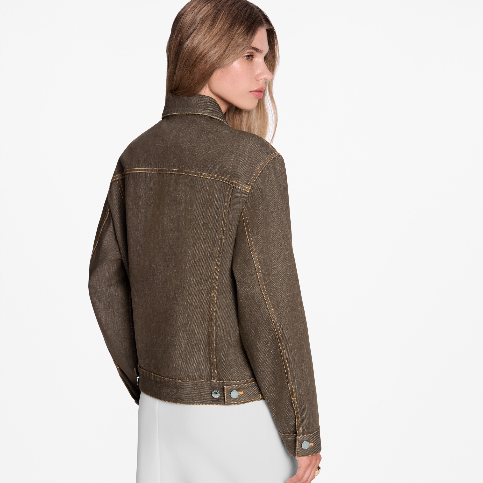 Veste en denim à patch Speedy  Femme Prêt-à-porter Manteaux et vestes | LOUIS VUITTON (Zoom produit)