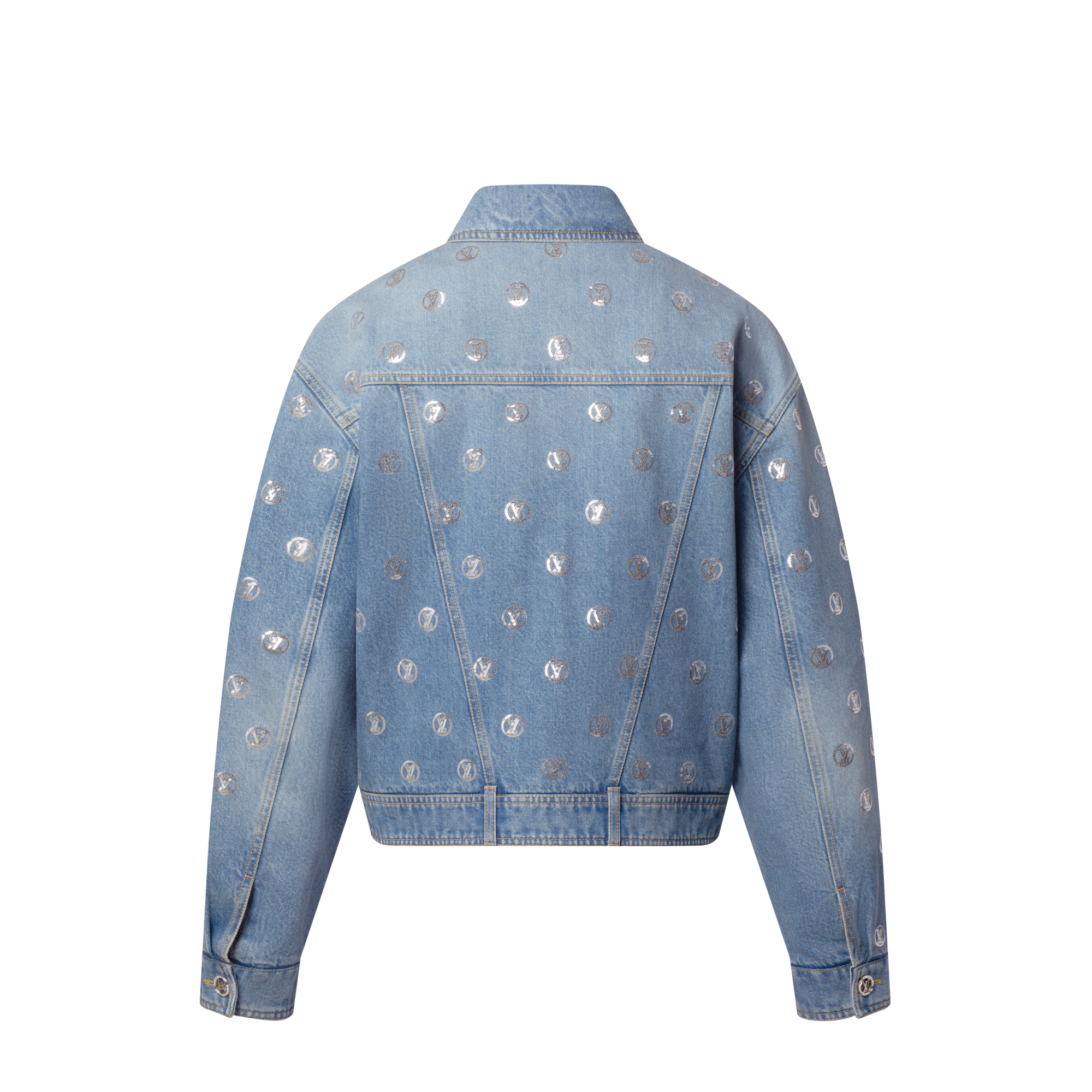 Veste en denim à signatures en sequins  Femme Prêt-à-porter Manteaux et vestes | LOUIS VUITTON (Zoom produit)