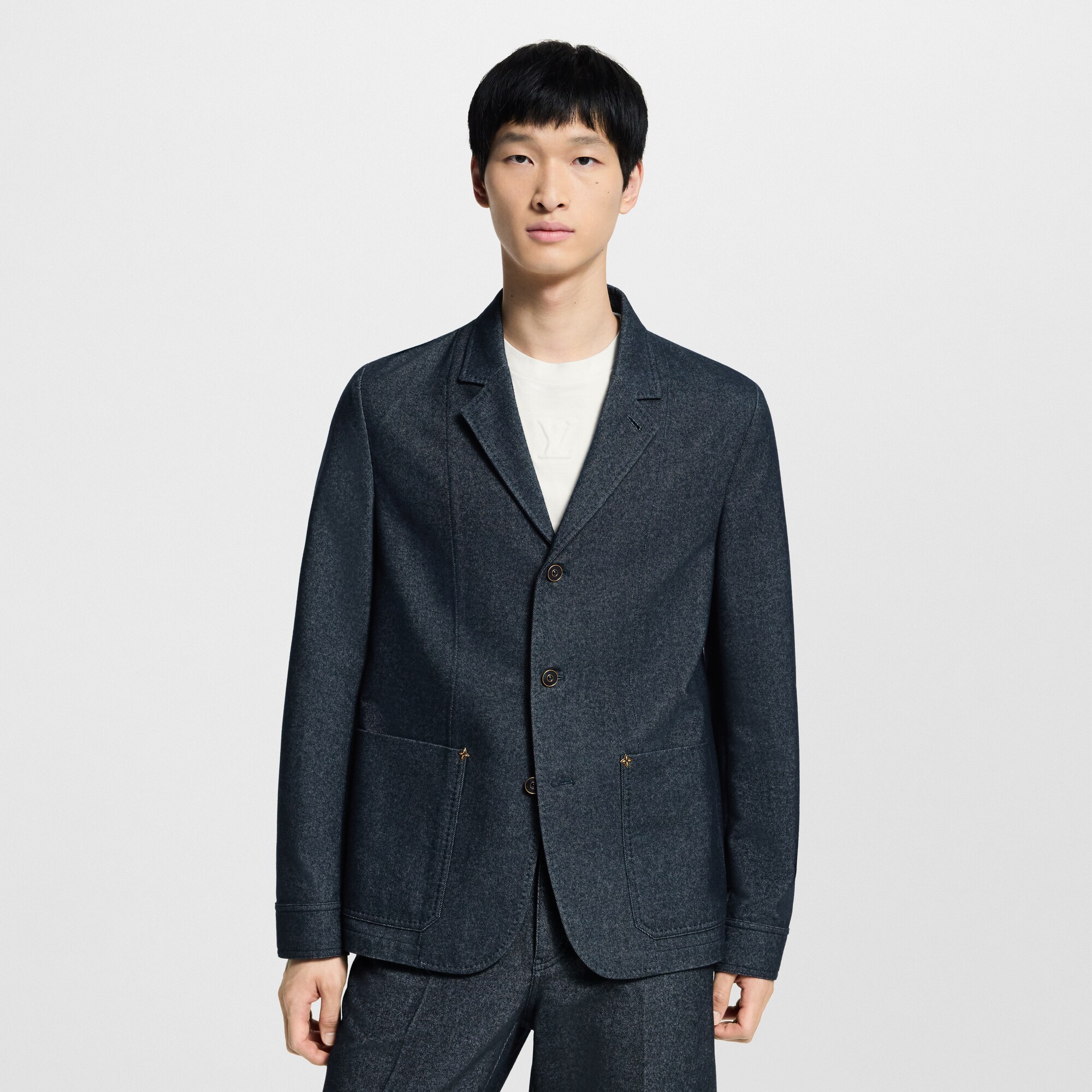 Veste en denim et cachemire  Homme Prêt-à-porter Vestes | LOUIS VUITTON (Zoom produit)