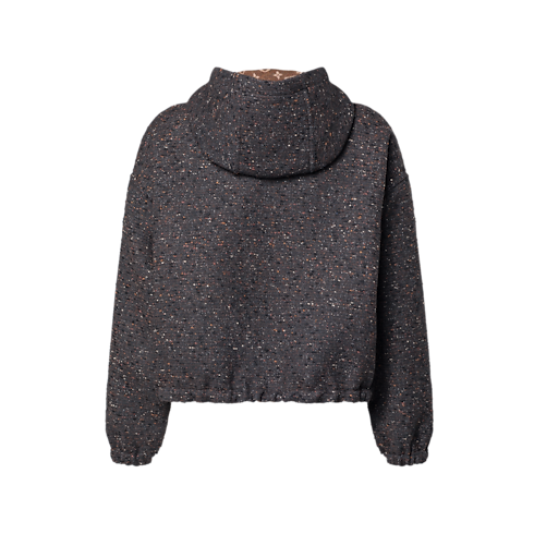 Veste en tweed bouclette à capuche Femme Prêt-à-porter Manteaux et vestes | LOUIS VUITTON (Zoom produit)
