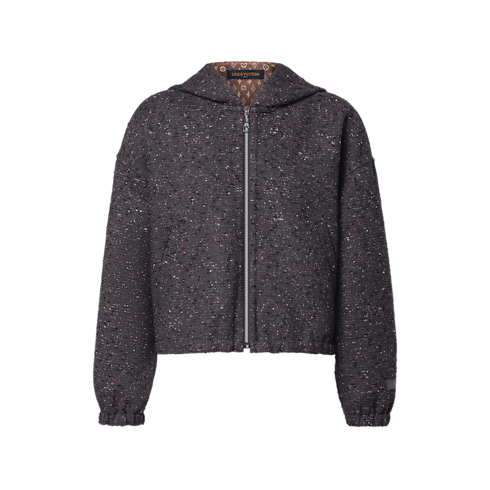 Veste en tweed bouclette à capuche Femme Prêt-à-porter Manteaux et vestes | LOUIS VUITTON (Zoom produit)