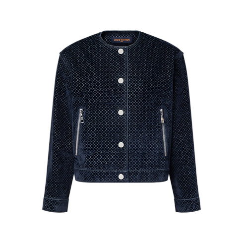 Veste en velours floqué Nanogram Femme Prêt-à-porter Manteaux et vestes | LOUIS VUITTON (Zoom produit)