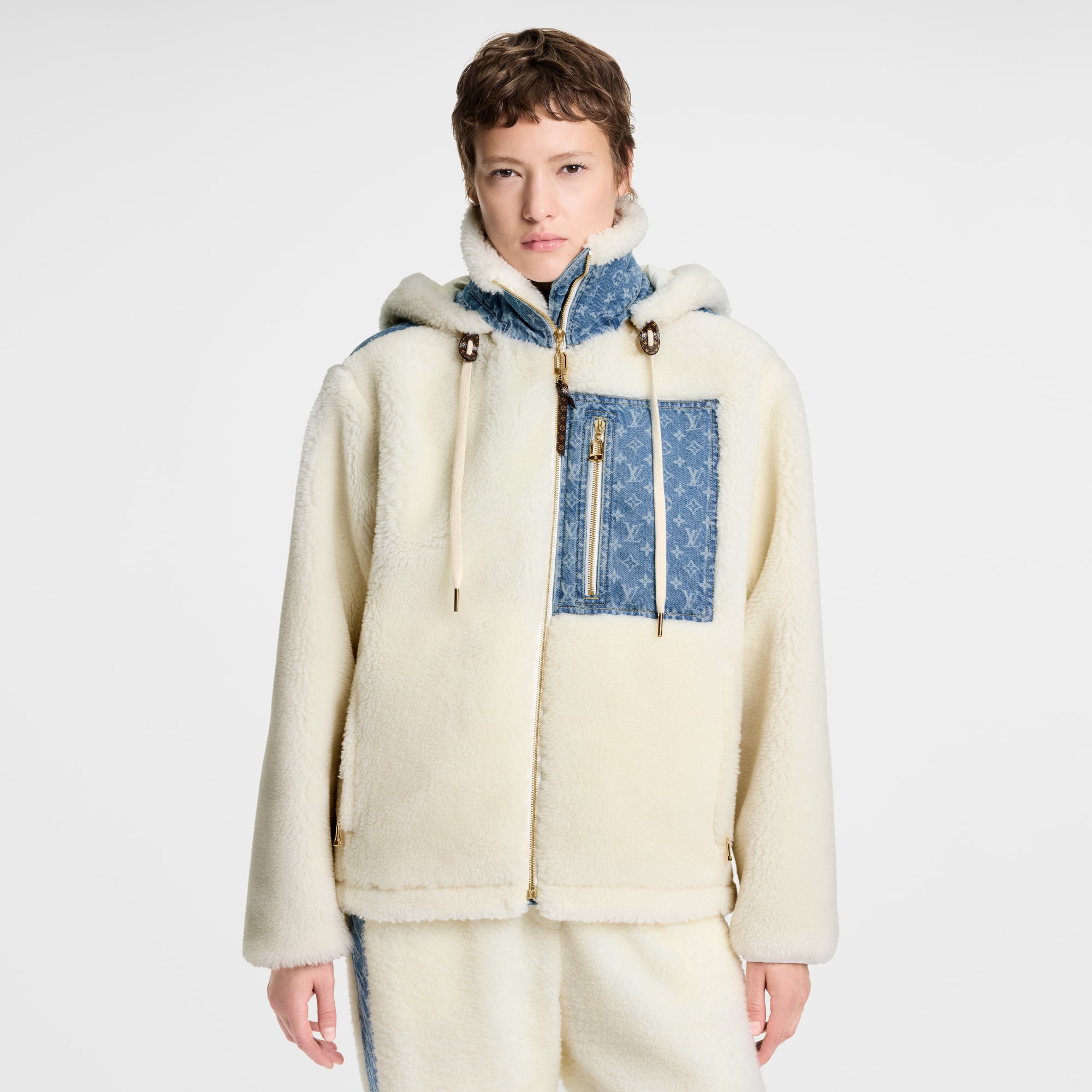 Veste polaire à détails Monogram  Femme Prêt-à-porter Manteaux et vestes | LOUIS VUITTON (Zoom produit)