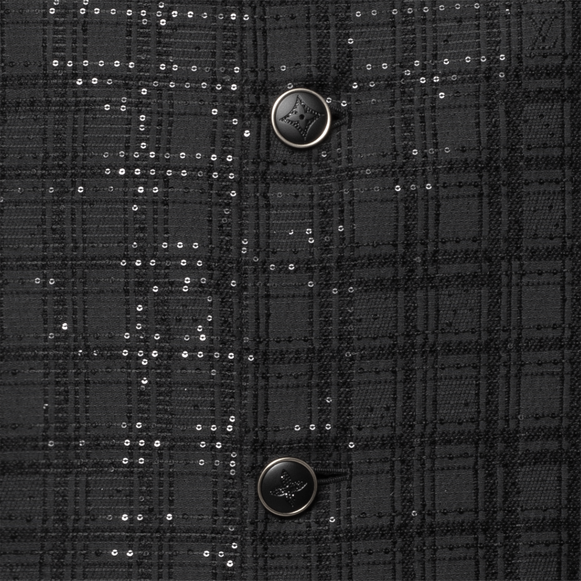 Veste sans col brodée de sequins  Homme Prêt-à-porter Vestes | LOUIS VUITTON (Zoom produit)