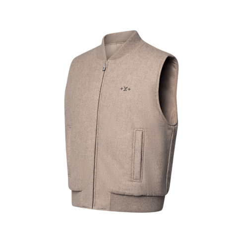 Veste sans manches matelassée en laine réversible Homme Prêt-à-porter Tout le prêt-à-porter | LOUIS VUITTON (Zoom produit)