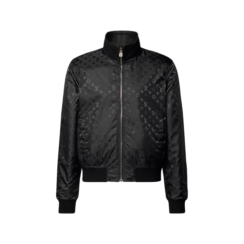 Veste sportswear réversible en cuir mélangé Monogram autre vue