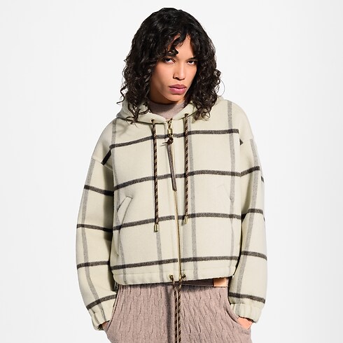 Veste tartan double-face zippée Femme Prêt-à-porter Manteaux et vestes | LOUIS VUITTON (Zoom produit)