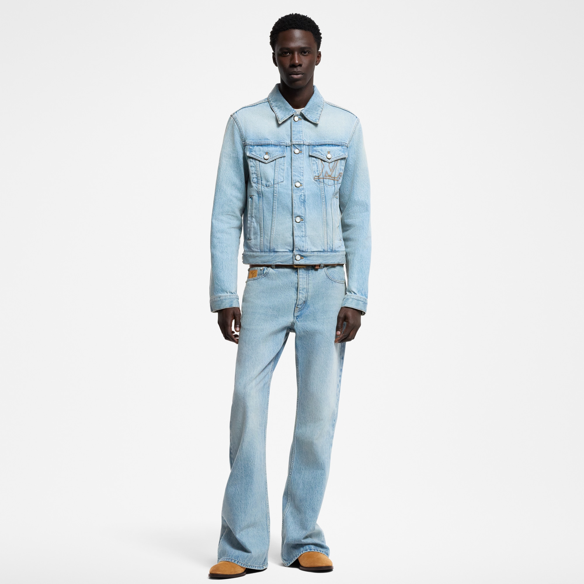 Veste trucker en denim  Homme Prêt-à-porter Tout le prêt-à-porter | LOUIS VUITTON (Zoom produit)
