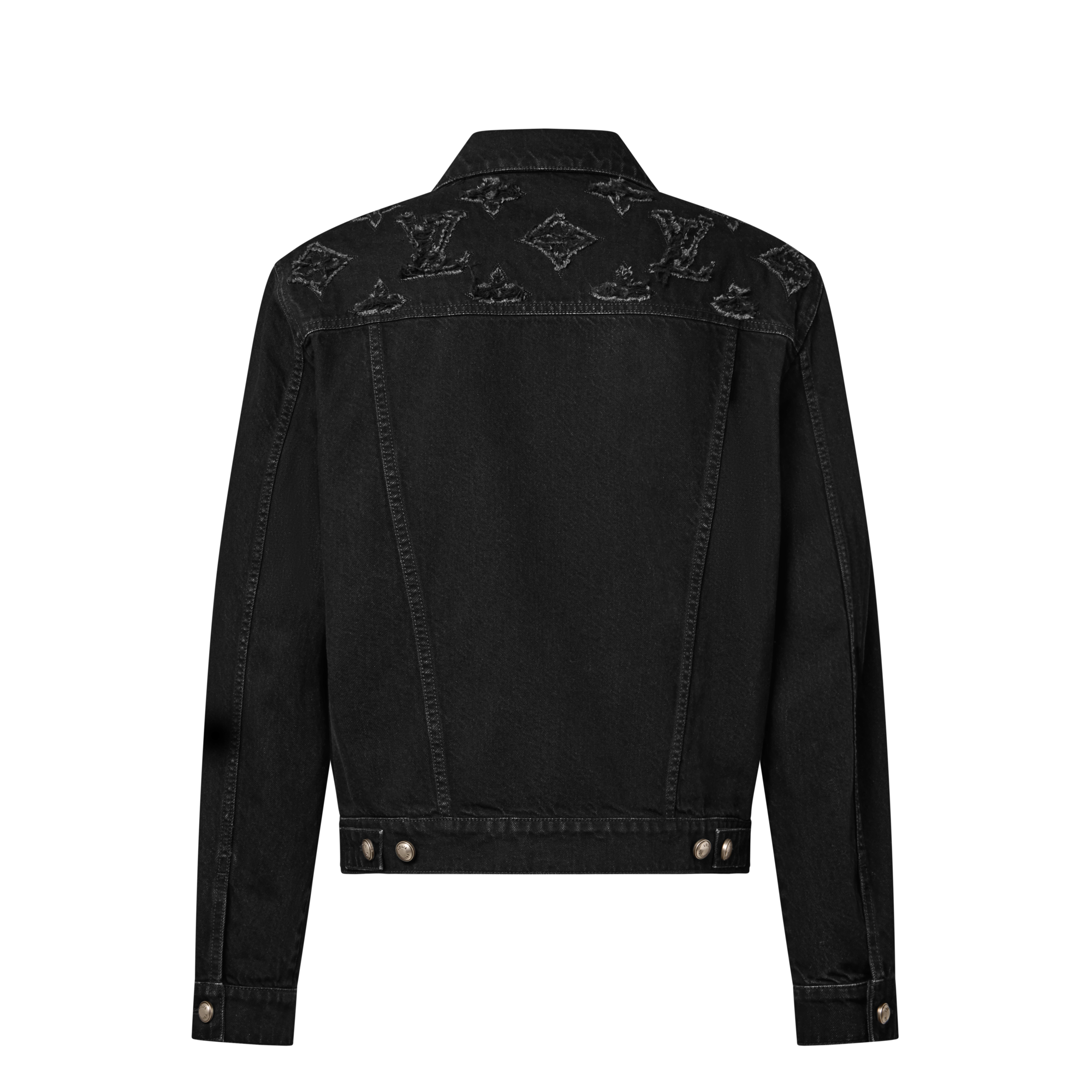 Veste trucker en denim Monogram Destroy  Homme Prêt-à-porter Manteaux et blousons | LOUIS VUITTON (Zoom produit)