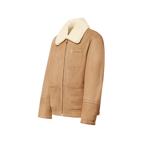 Veste workwear en shearling Homme Prêt-à-porter Tout le prêt-à-porter | LOUIS VUITTON (Zoom produit)