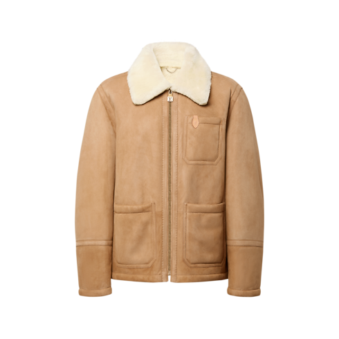 Veste workwear en shearling Homme Prêt-à-porter Tout le prêt-à-porter | LOUIS VUITTON (Zoom produit)