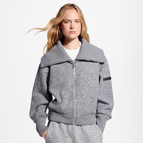 Veste zippée en cachemire Femme Prêt-à-porter T-shirts et sweats | LOUIS VUITTON (Zoom produit)