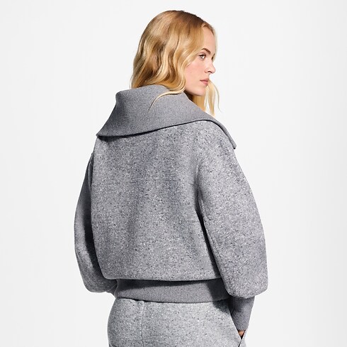 Veste zippée en cachemire Femme Prêt-à-porter T-shirts et sweats | LOUIS VUITTON (Zoom produit)