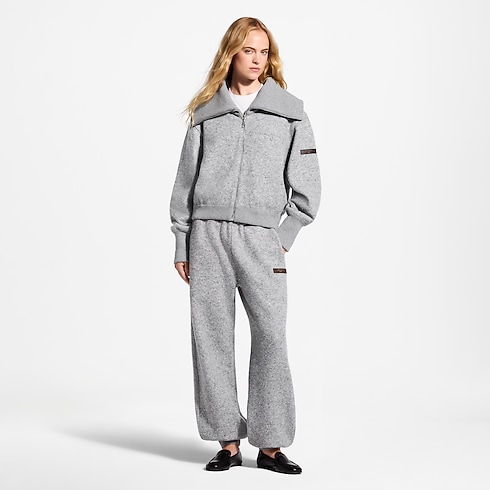 Veste zippée en cachemire Femme Prêt-à-porter T-shirts et sweats | LOUIS VUITTON (Zoom produit)