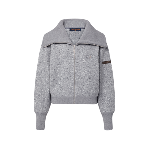 Veste zippée en cachemire Femme Prêt-à-porter T-shirts et sweats | LOUIS VUITTON (Zoom produit)