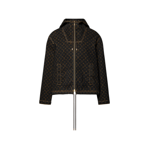 Veste zippée en denim Monogram Femme Prêt-à-porter Manteaux et vestes | LOUIS VUITTON (Zoom produit)