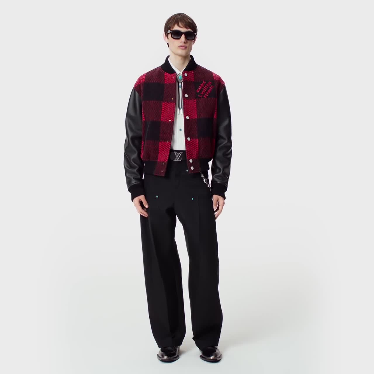 Blouson varsity Damier - Pr??t-?�-porter de luxe | Homme 1AFXGQ | LOUIS VUITTON